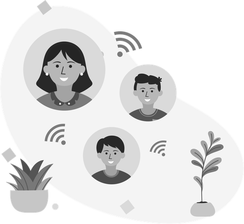 Videokonferenz  Illustration