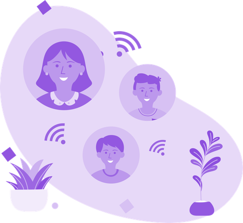 Videokonferenz  Illustration