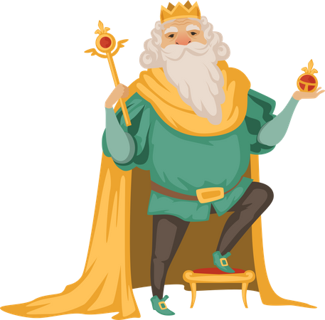 Viejo rey  Ilustración