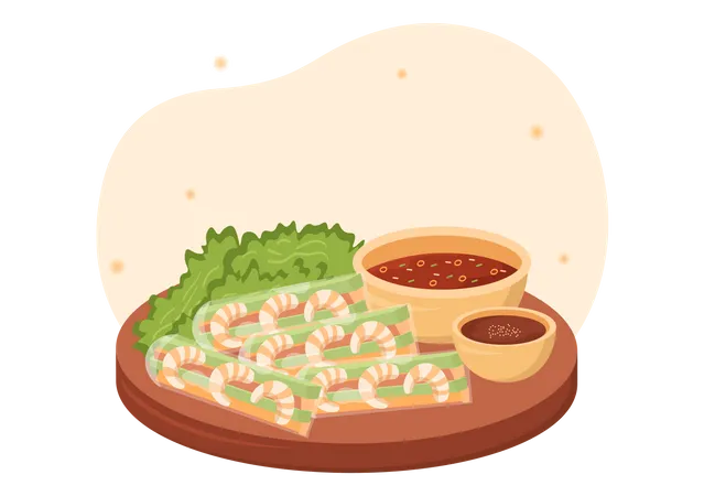 Vietnamese Cuisine Illustration