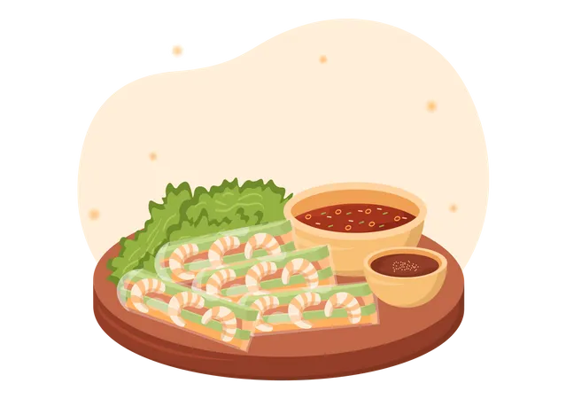 Vietnamese Cuisine  Illustration