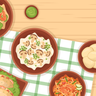 illustrations of dishes