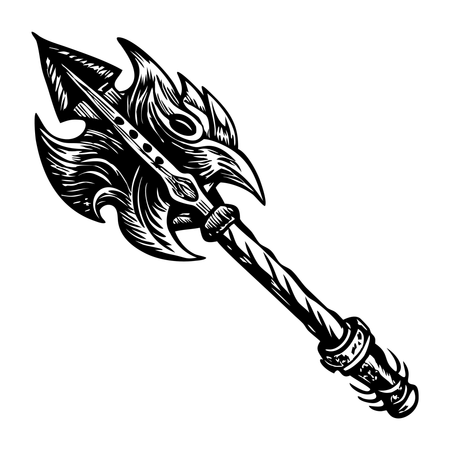 Viking Spear  Illustration