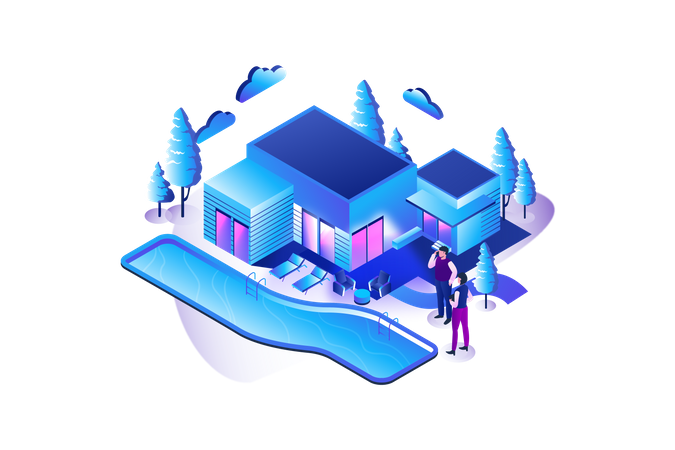 Vila para alugar  Illustration