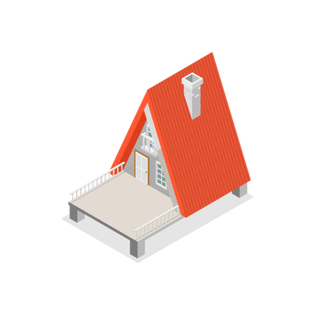 Village Building  Illustration
