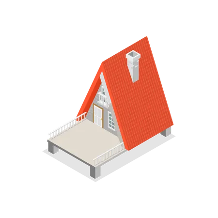 Village Building  Illustration