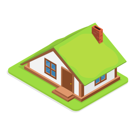 Village Building  Illustration