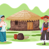 illustrations of villager