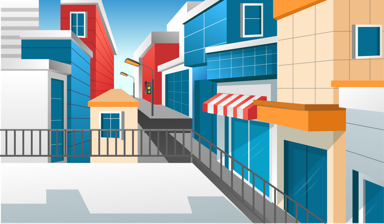 Ville moderne  Illustration