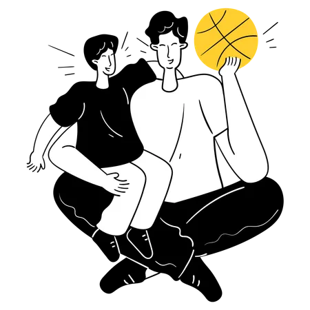 União entre pais e filhos  Ilustração