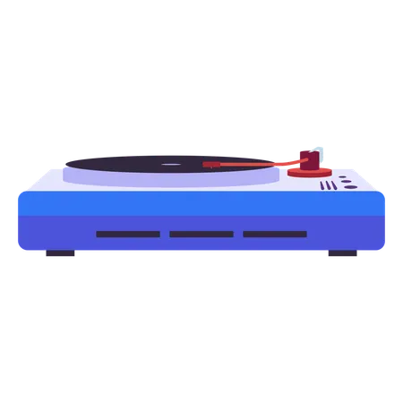 Vinyl disc player  Illustration