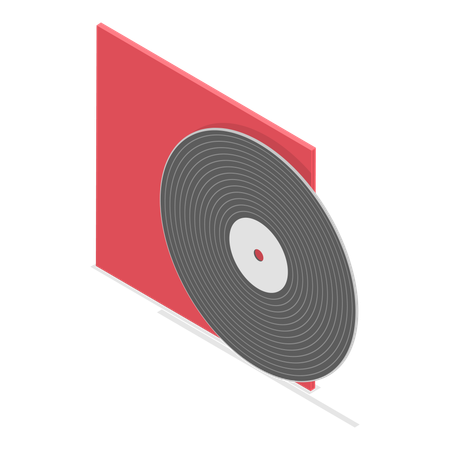 Vinyl Plates  Illustration