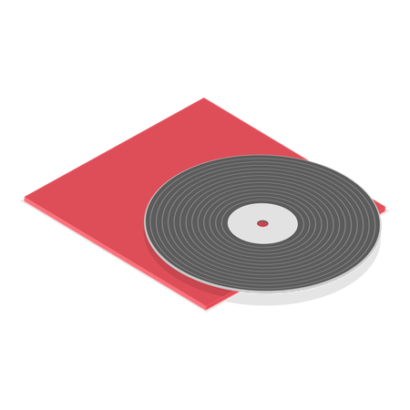 Vinyl Plates  Illustration