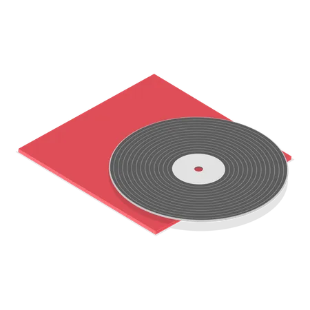 Vinylplatten  Illustration