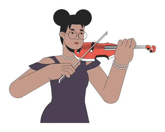 Violinist  Illustration