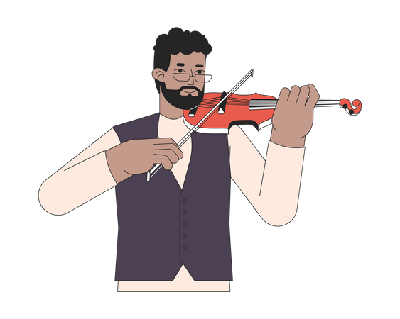 Violinist  Illustration