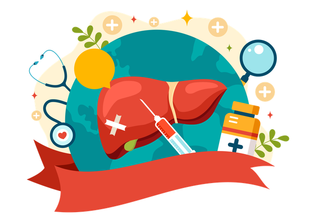 Viral Hepatitis  イラスト