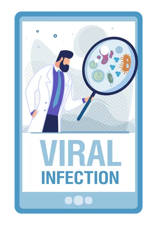 Viral infection  일러스트레이션