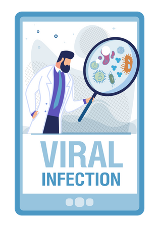 Viral infection  Illustration