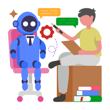 Virtual Assistant Training  Illustration
