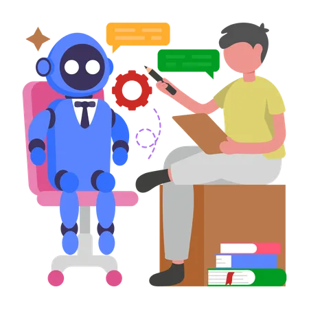 Virtual Assistant Training  Illustration