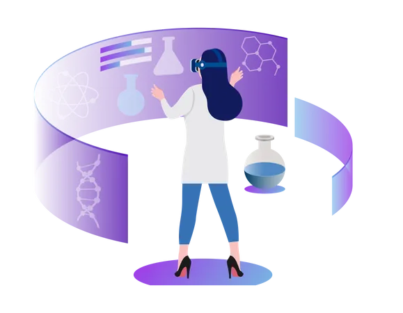 Virtual Chemical Experiment  Illustration