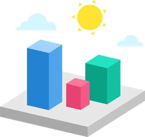 Virtual city  Illustration