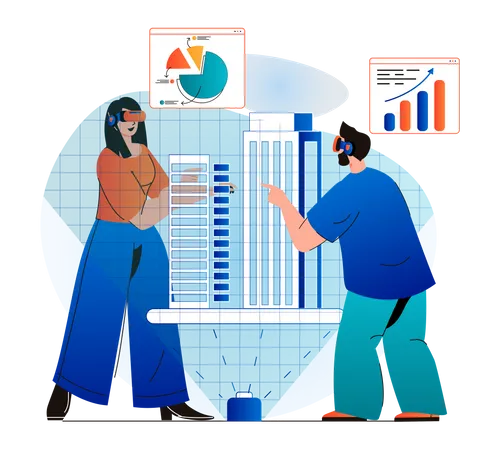 Virtual Data Analytics  Illustration