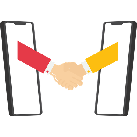 Virtual deal with distant agreement  Illustration