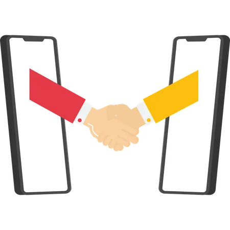 Virtual deal with distant agreement  Illustration