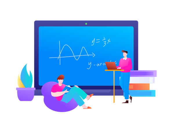 Virtual Education  Illustration