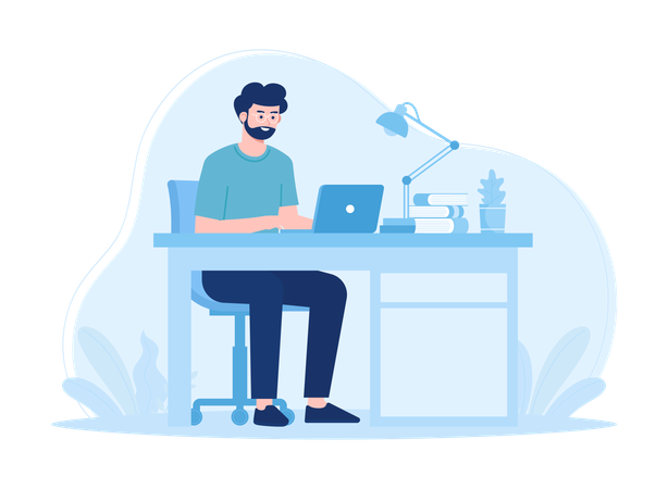 Virtual Education  Illustration