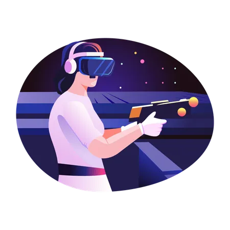 Virtual Gaming  Illustration
