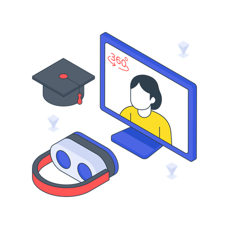 Virtual Lecture  Illustration