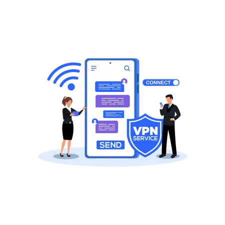Virtual Private Network  Illustration