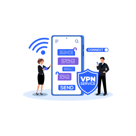 Virtual Private Network  Illustration