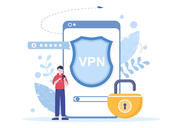 Virtual Private Network Service Illustration
