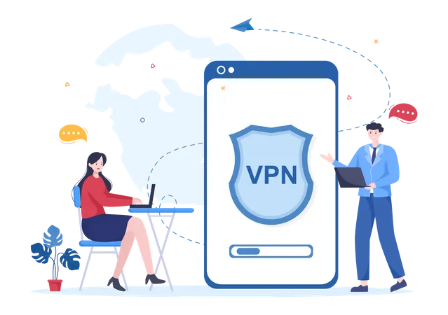 Virtual Private Network Service  Illustration