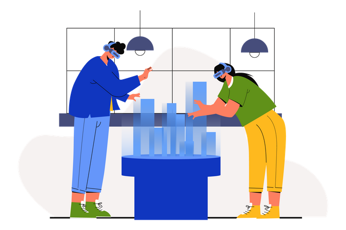 Virtual Real Estate Design  Illustration