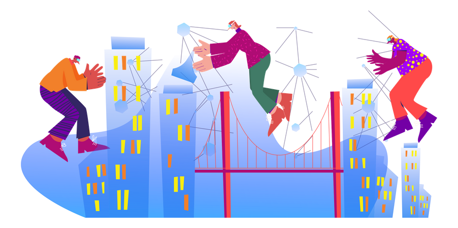 Virtual Real Estate  Illustration