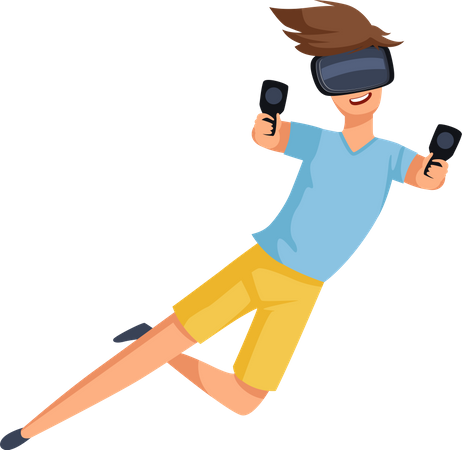 Virtual reality gaming  Illustration