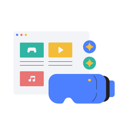 Virtual Reality  Illustration