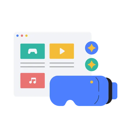 Virtual Reality  Illustration