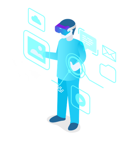 Virtual Reality  Illustration