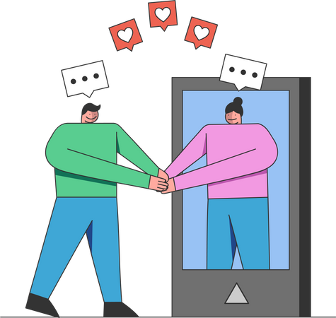 Virtual Relationship Illustration