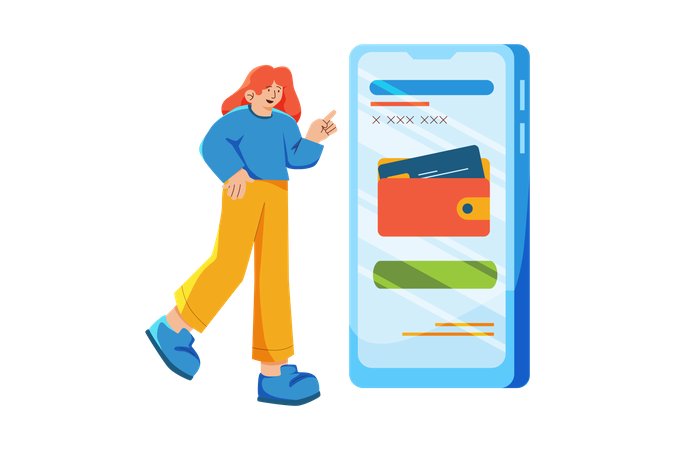 Virtual Wallet  Illustration