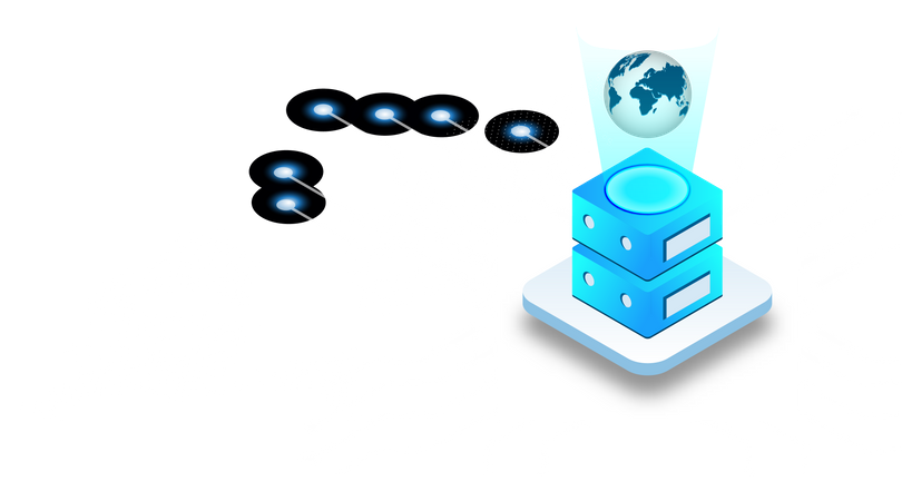 Virtual world  Illustration