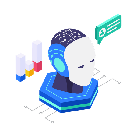 Virtueller Roboter  Illustration