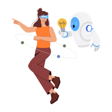 Virtueller Roboter  Illustration