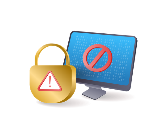 Avertissement de sécurité antivirus  Illustration